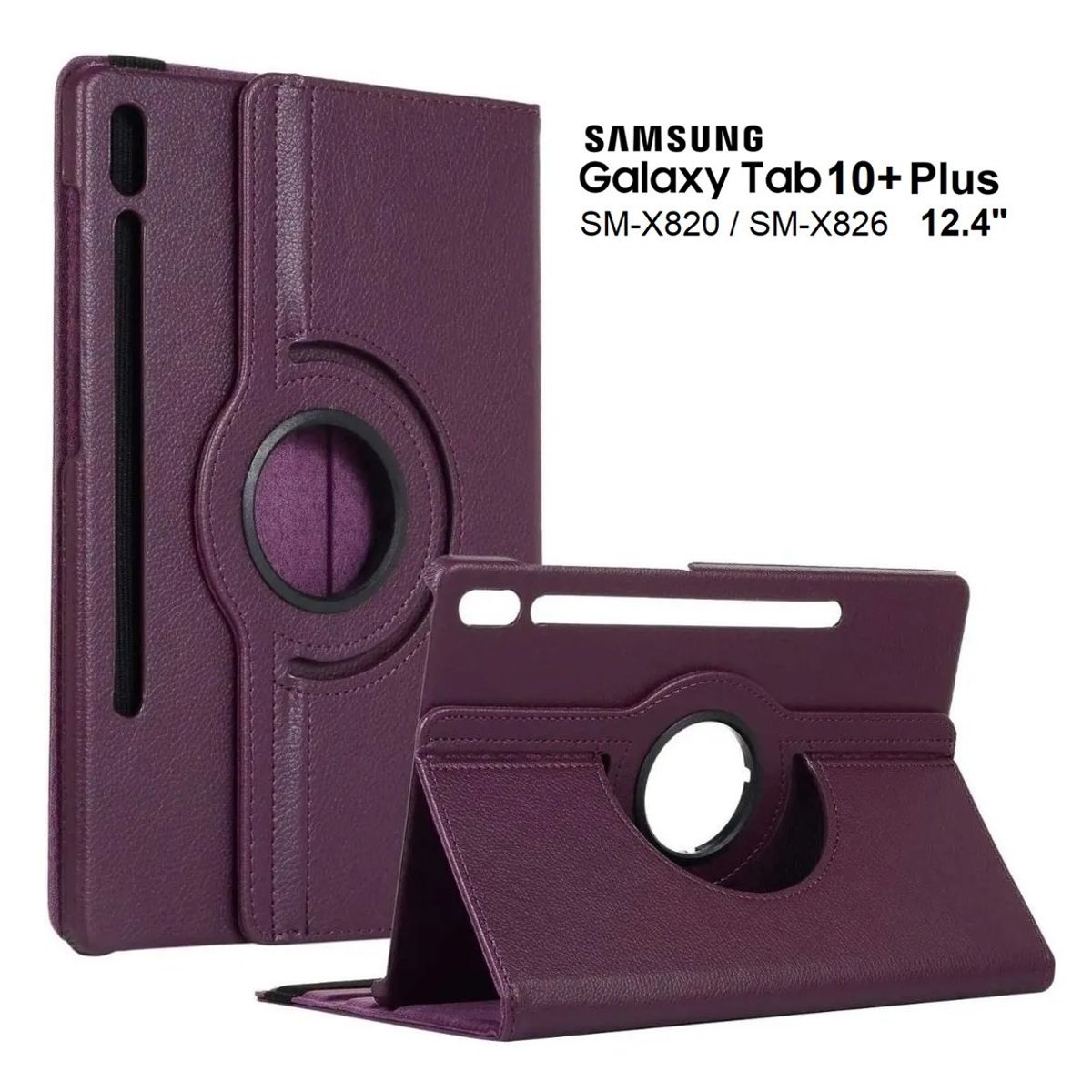 GENERICO - Funda Giratoria para Samsung Tab S10 Plus 12.4 SM-X820 X826 Case Cover