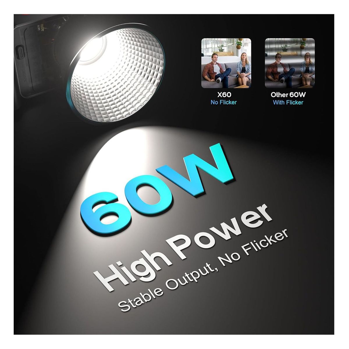 ZHIYUN - ZHIYUN Molus X60 PRO BiColor - Luz Led de Estudio Fotografico y Video