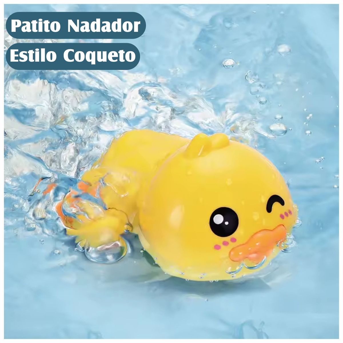 GENERICO - Juguete Para Baño del Bebé Pato Nadador a Cuerda