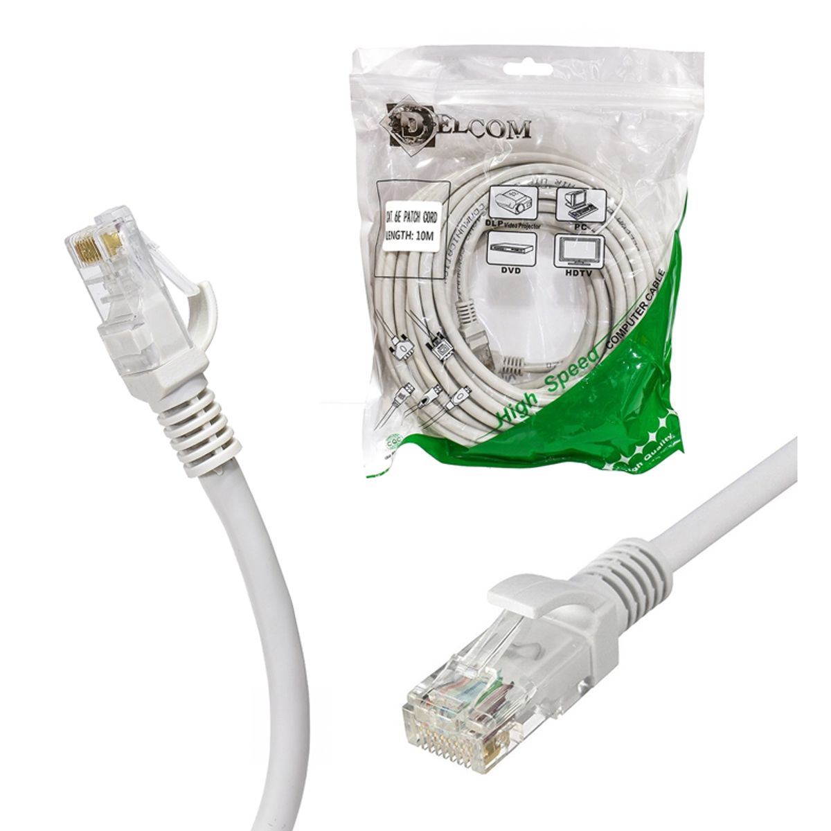 GENERICO - CABLE PATCH CORD BEIGE CAT 6 30M DELCOM