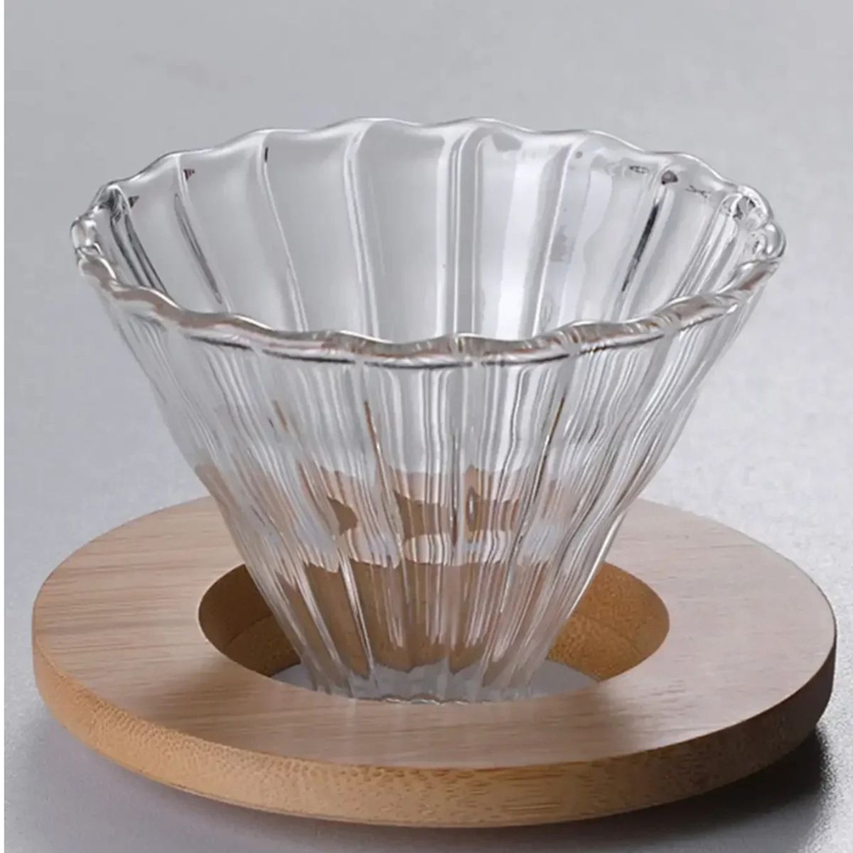 GENERICO - Dripper   v60 de vidrio   base de madera medida 02