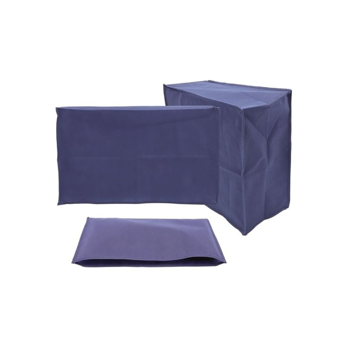 GENERICO - JUEGO DE FUNDAS PARA PC TEXTIL COLOR NEGRO MONITOR 22 PULGADAS