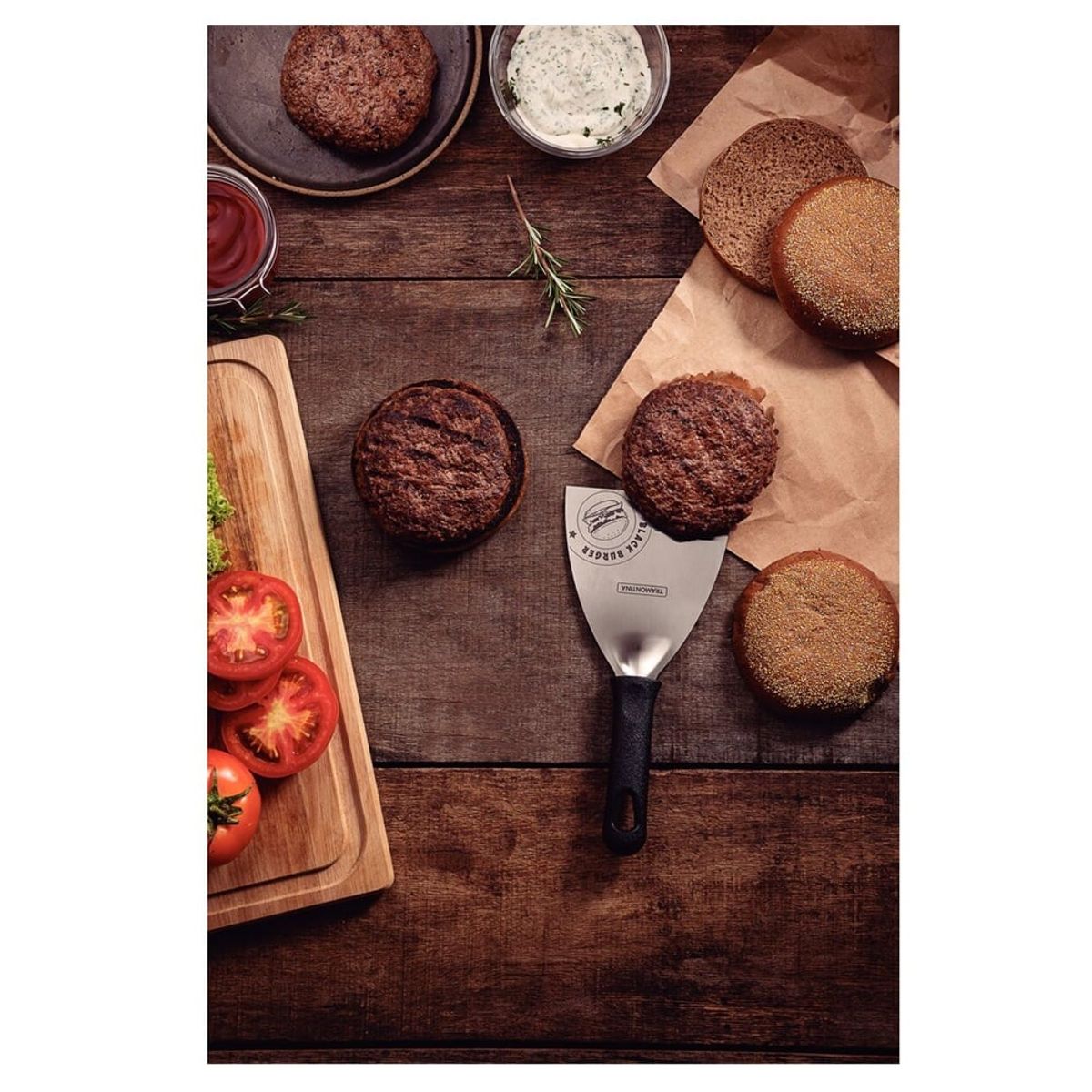 TRAMONTINA - ESPATULA DE HAMBURGUESA TRAMONTINA 4 BLACK BURGER