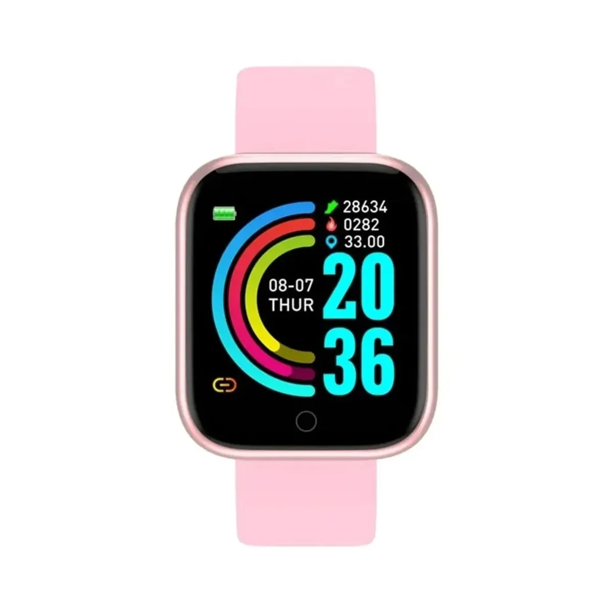 GENERICO - Reloj Inteligente Smartwatch Fit D20 Rosado
