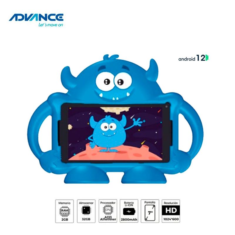 ADVANCE - Tablet Advance Intro TR6965 7" Android 12 Go Edition Wifi 2gb/32GB