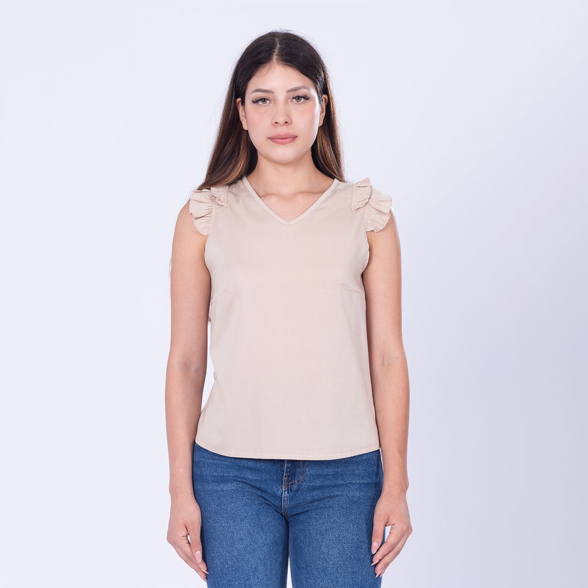 MOCALY - Blusa Casual Mujer Manga Volante