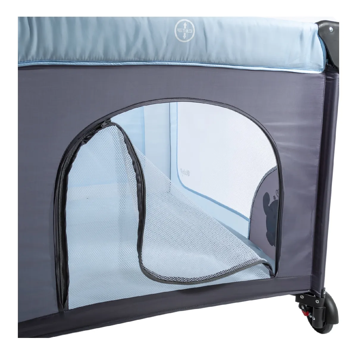 EBABY - Cuna Corral Ebaby Happy Dream con Cambiador + Colchon Rosado