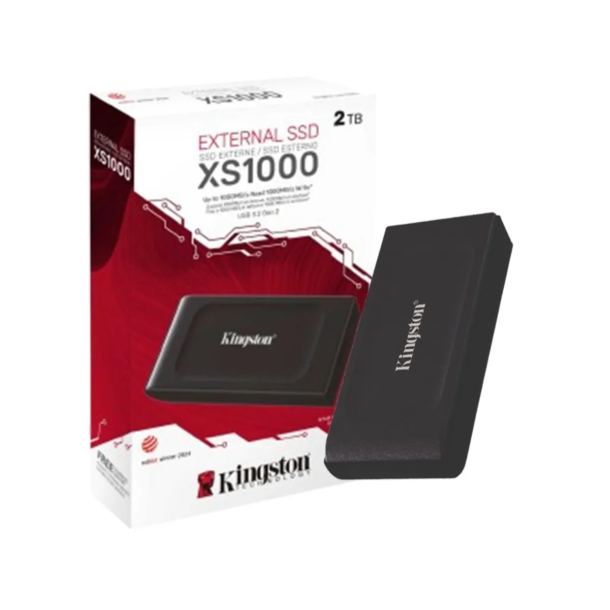 KINGSTON - Disco Solido Externo Xs1000 Ssd Kingston 2tb Velocidad 1050mbS