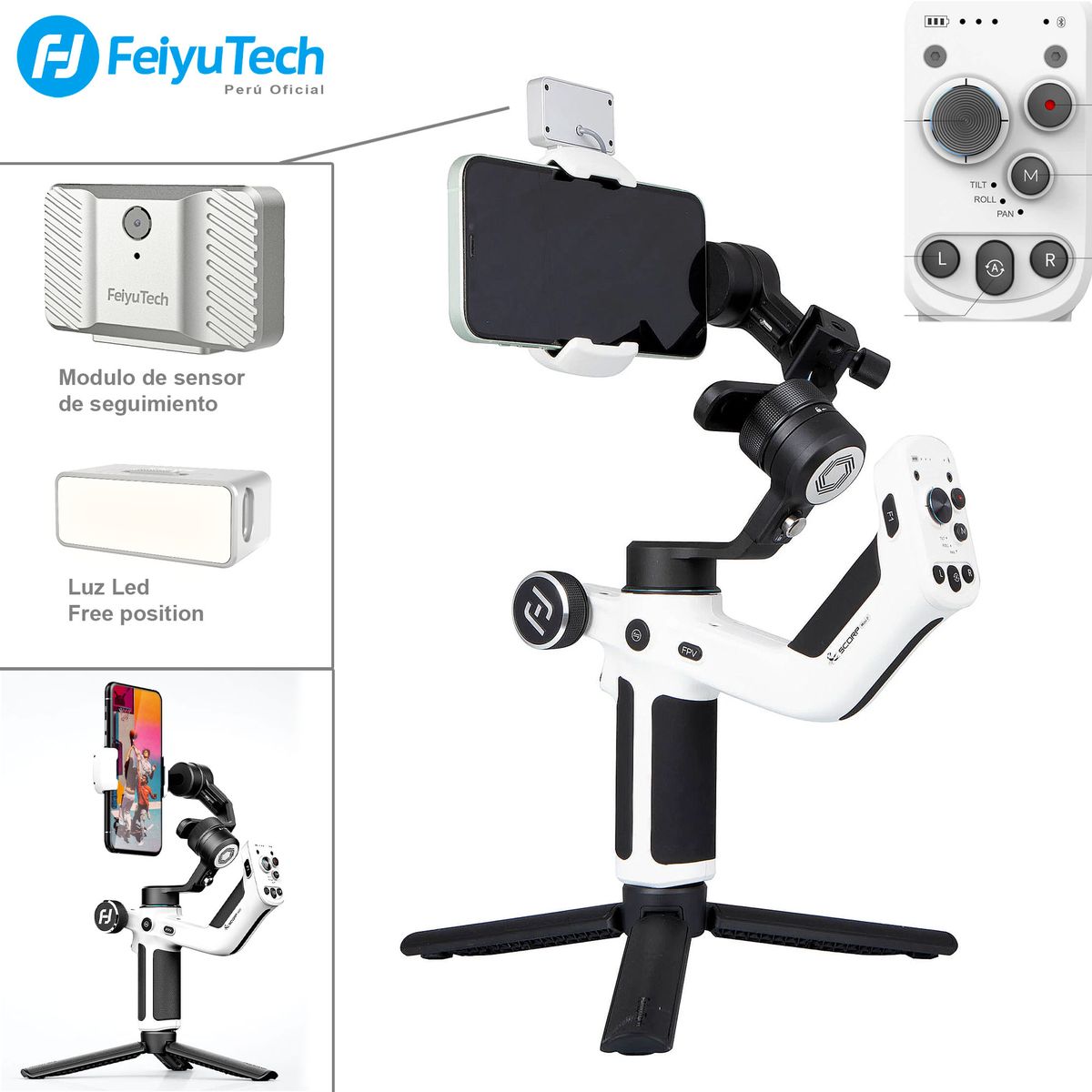 FEIYUTECH - FEIYU SCORP Mini-P KIT -  Gimbal Estabilizador para SmartPhone