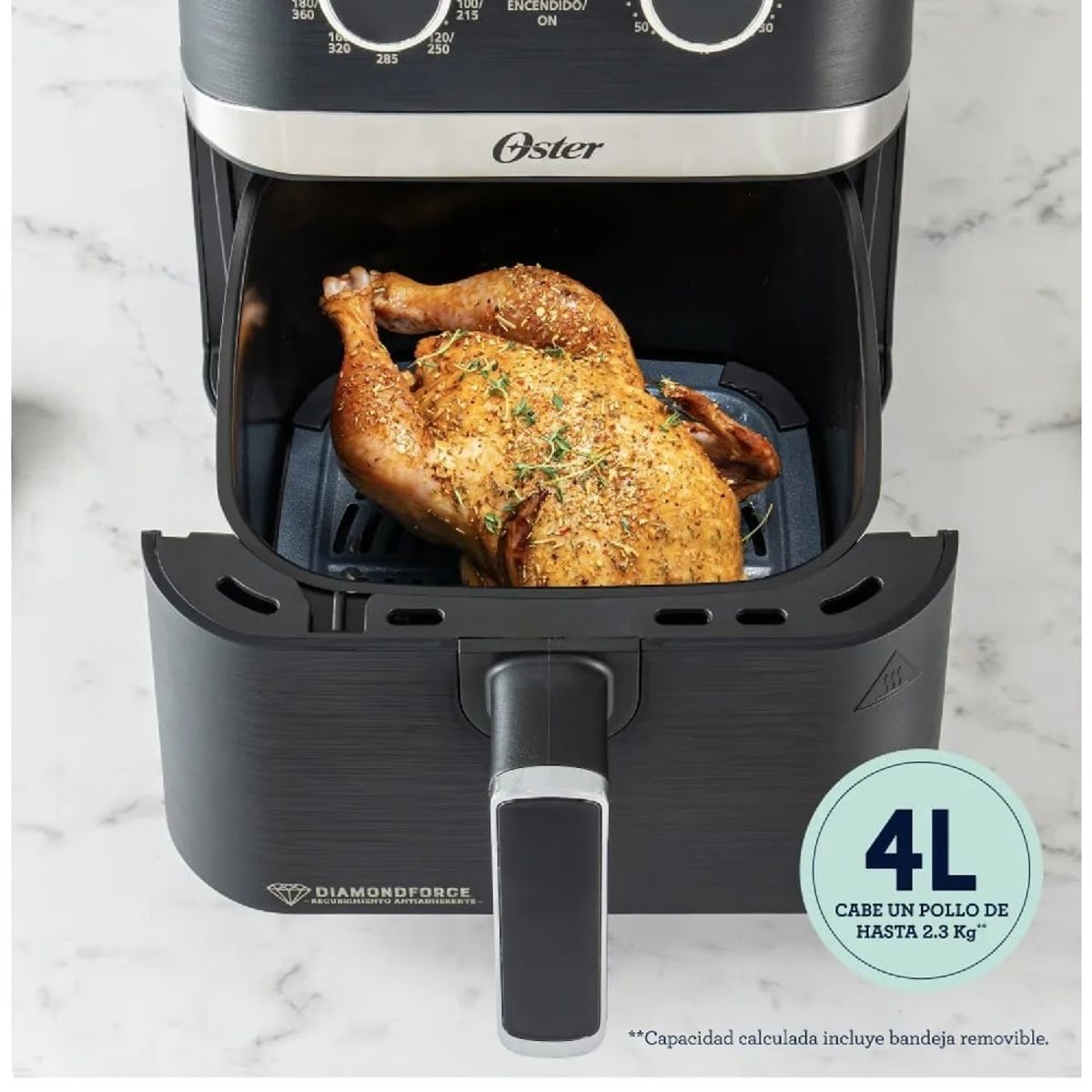 OSTER - Freidora de Aire Manual CKSTAF401MDF Oster de 4Lts