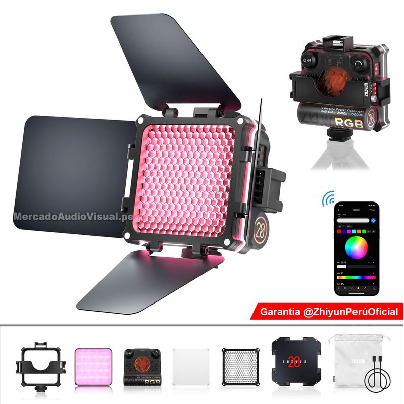 ZHIYUN - ZHIYUN - FIVERAY M20C COMBO - Luz Led de Estudio Fotografico y Video