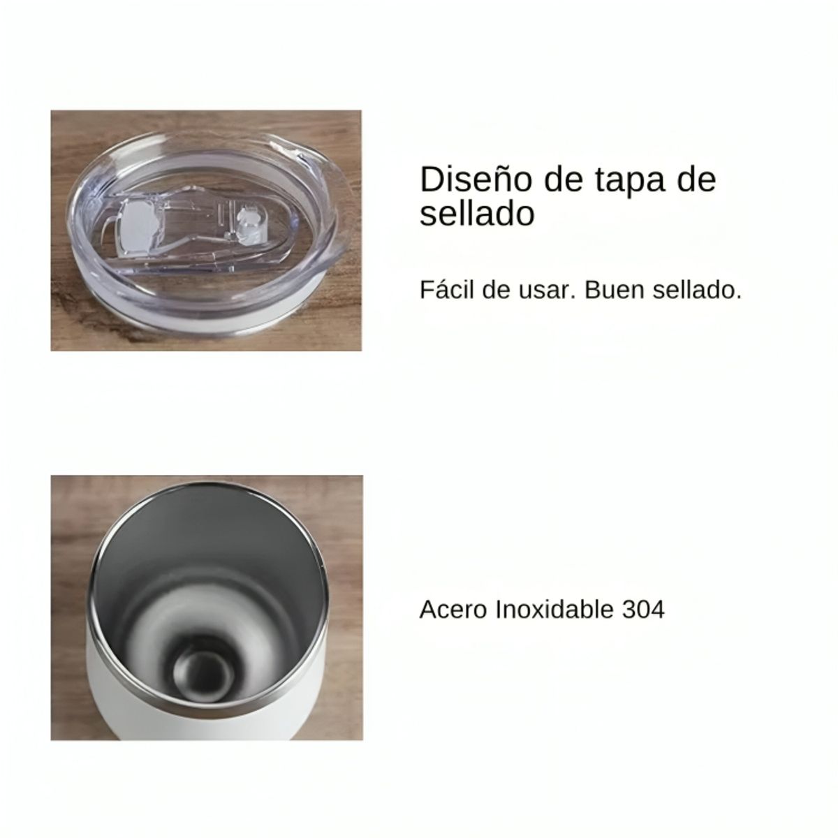 GENERICO - Vaso Térmico Mug de Acero Inoxidable 350 ml