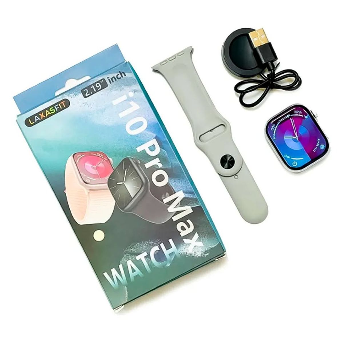 GENERICO - Smartwatch I10 Pro Max Serie 10 Plomo