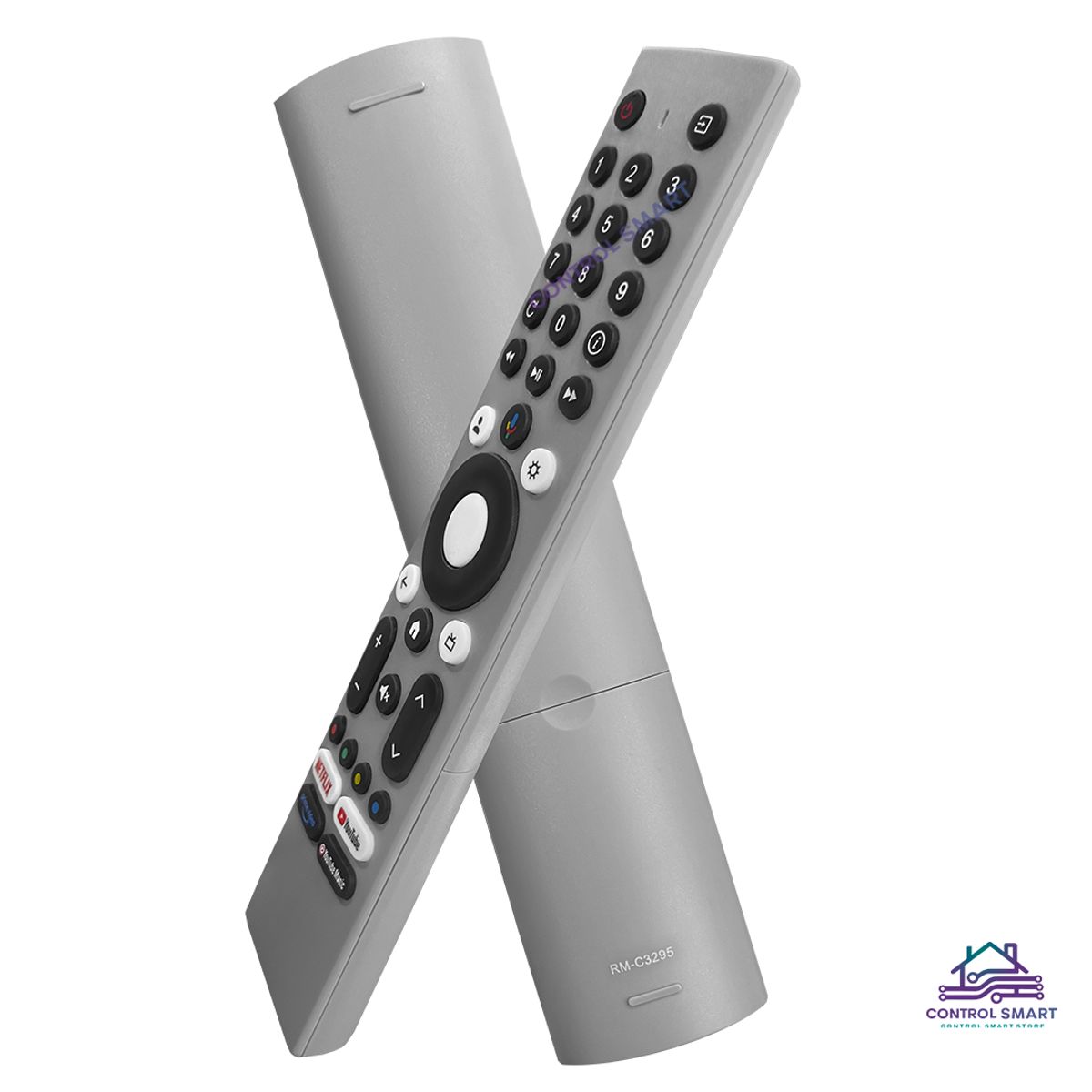 GENERICO - Control Remoto RM-C3295 para TV JVC con Mando de Voz  Gris