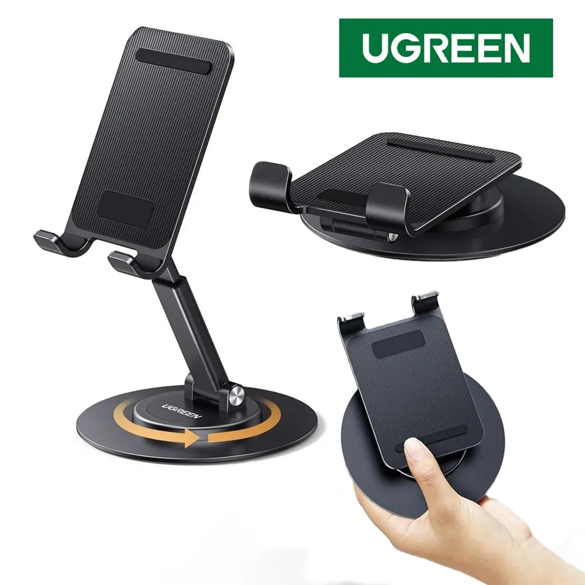 UGREEN - Soporte de Mesa para Celular Tablet UGREEN aluminio 360 grados