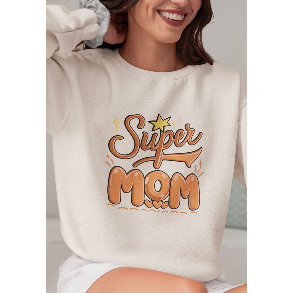 GENERICO - POLERA CUELLO REDONDO DE ALGODON-MAMA MOD23