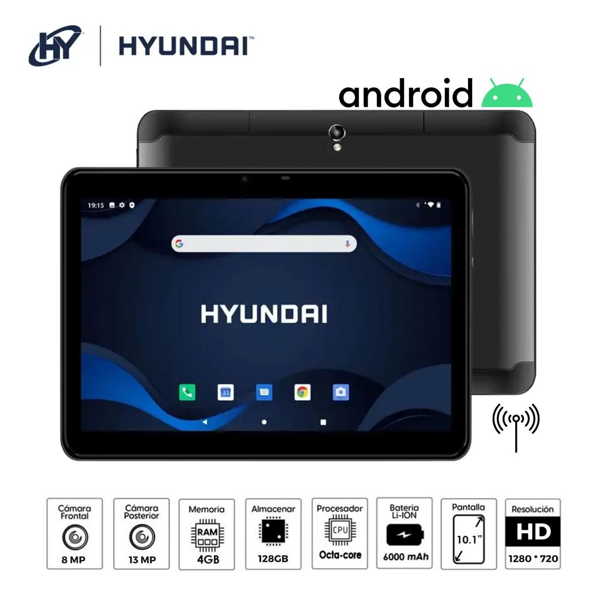HYUNDAI - Tablet Hyundai HYTAB PLUS 10LB4 4G LTE 4GB RAM 128GB 10 pulg. HD HT10LB4MSGNA01