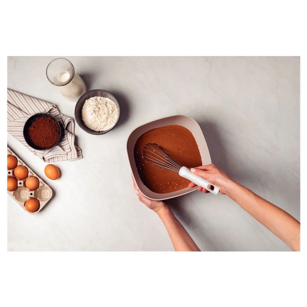 TRAMONTINA - BATIDOR MANUAL TRAMONTINA ACERO INOXIDABLE 30 CM