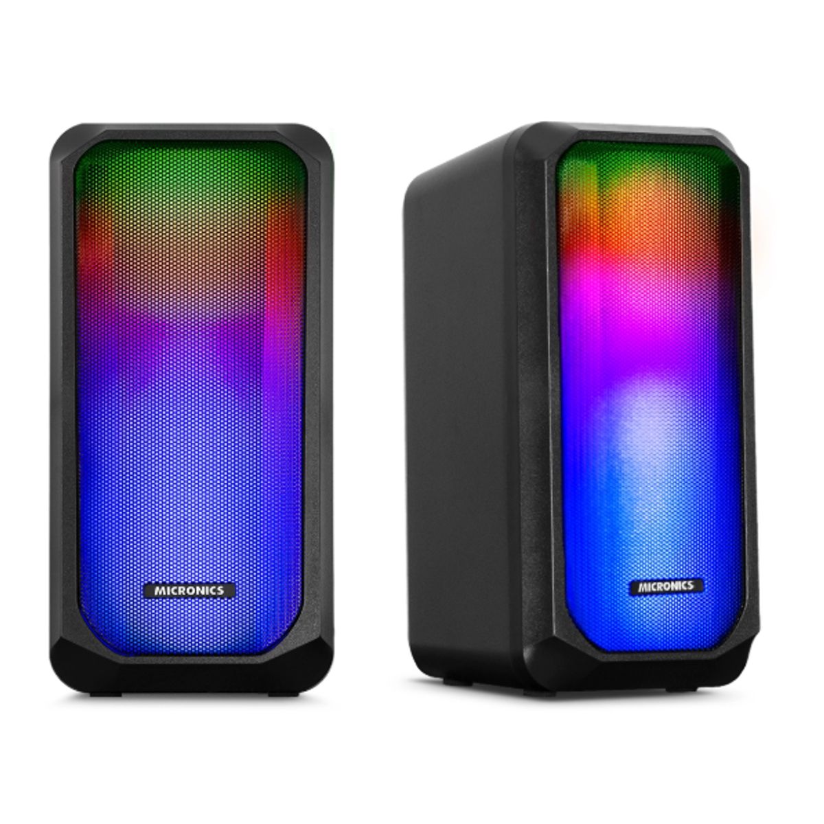 MICRONICS - Parlante LUXOR MIC S305 2. 0 RGB USB 2. 5  MICRONICS
