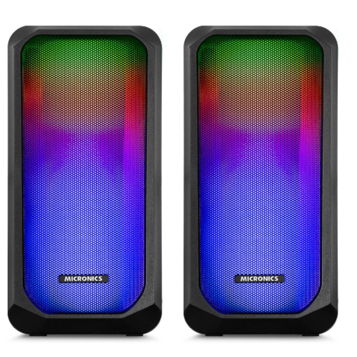 MICRONICS - Parlante LUXOR MIC S305 2. 0 RGB USB 2. 5  MICRONICS