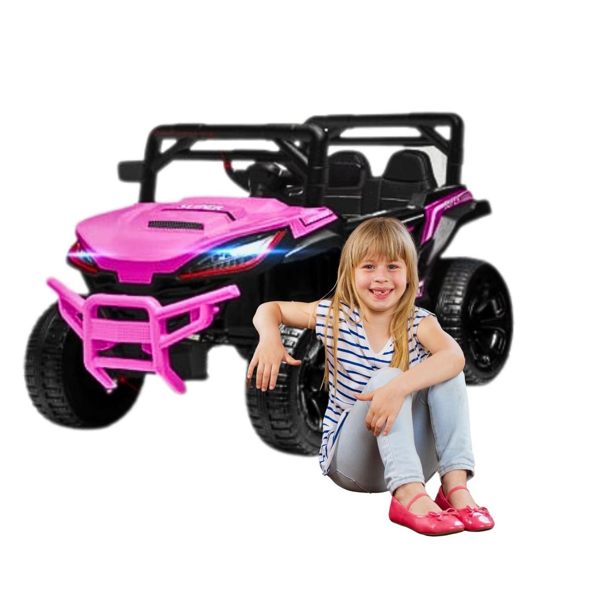 GENERICO - Coche Todo Terreno Bug Utv 12V Para Niñas