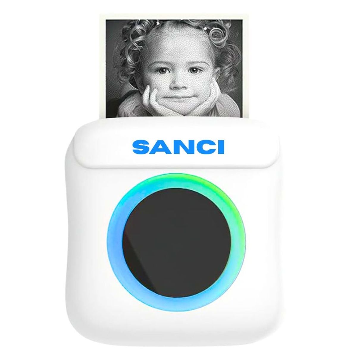 CAFINI - Mini Impresora Portátil con Luz RGB para Niños SANCI MP0853