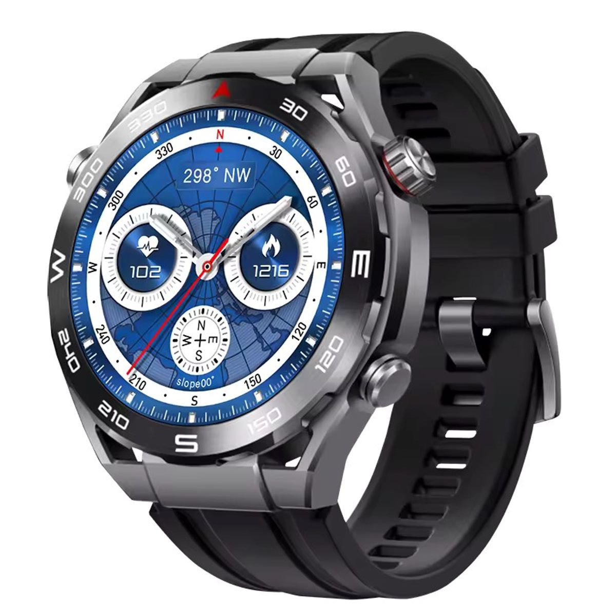 GENERICO - Smartwatch Hk5 Hero Negro + 2 Correas