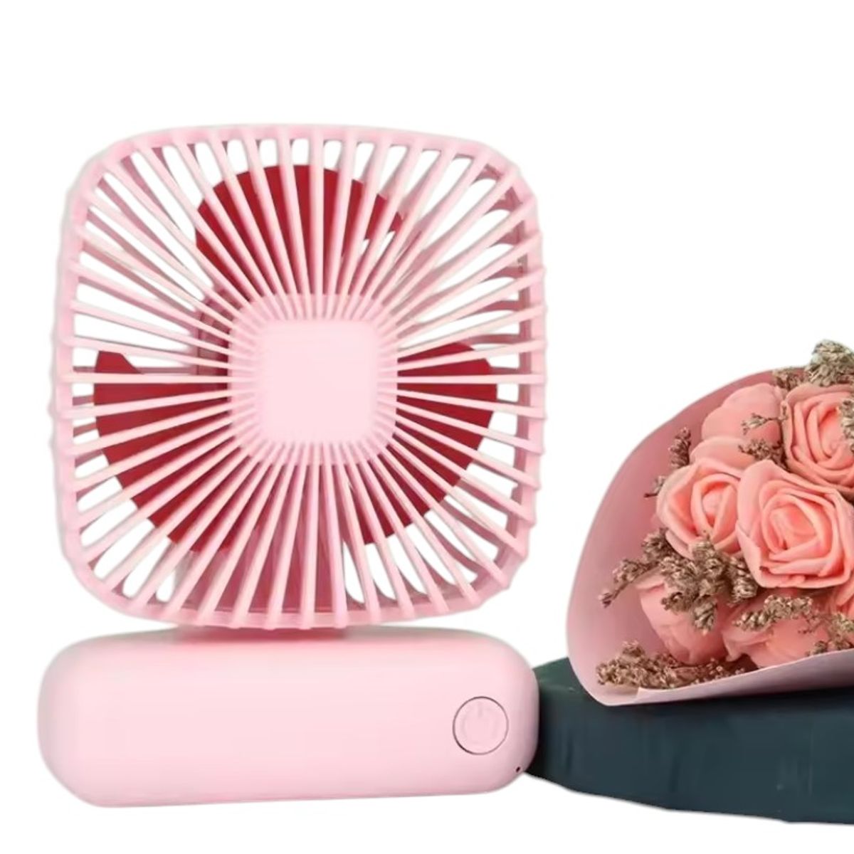 GENERICO - MINI VENTILADOR PORTATIL DE ESCRITORIO RECARGABLE 3 VELOCIDADES