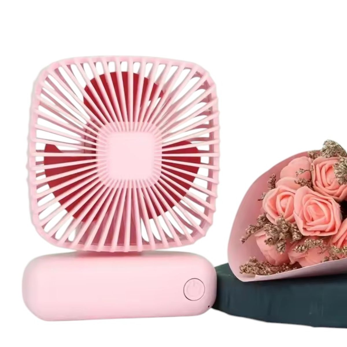 GENERICO - MINI VENTILADOR PORTATIL DE ESCRITORIO RECARGABLE 3 VELOCIDADES