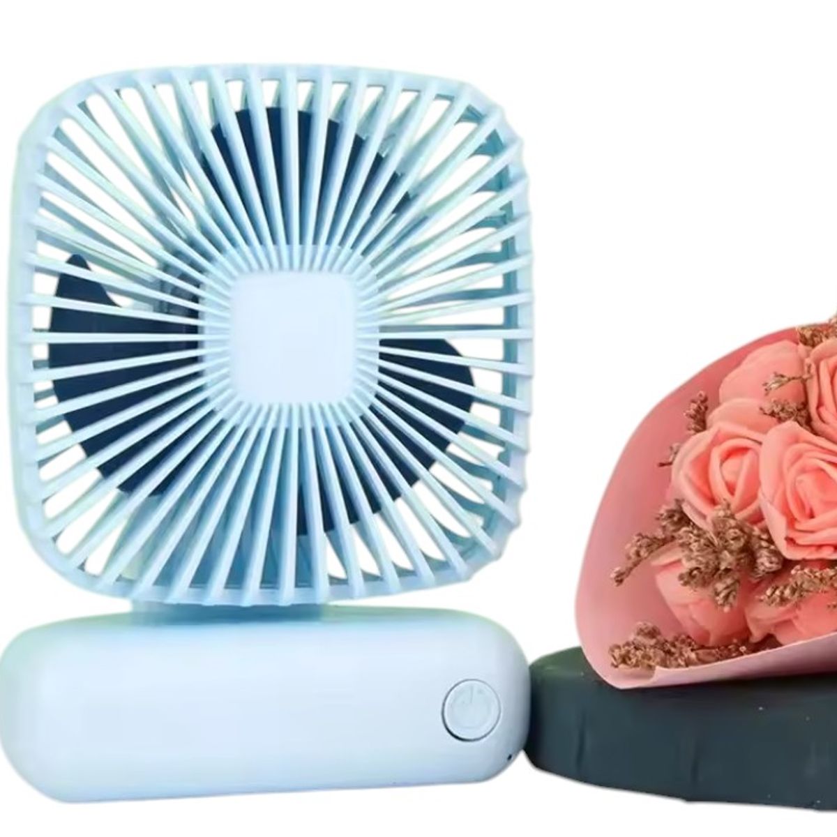 GENERICO - MINI VENTILADOR PORTATIL DE ESCRITORIO RECARGABLE 3 VELOCIDADES