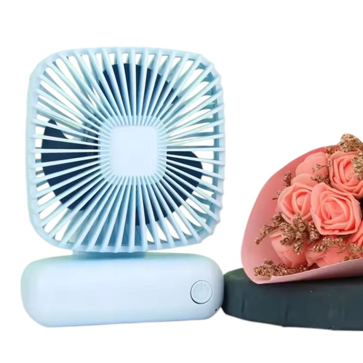 GENERICO - MINI VENTILADOR PORTATIL DE ESCRITORIO RECARGABLE 3 VELOCIDADES