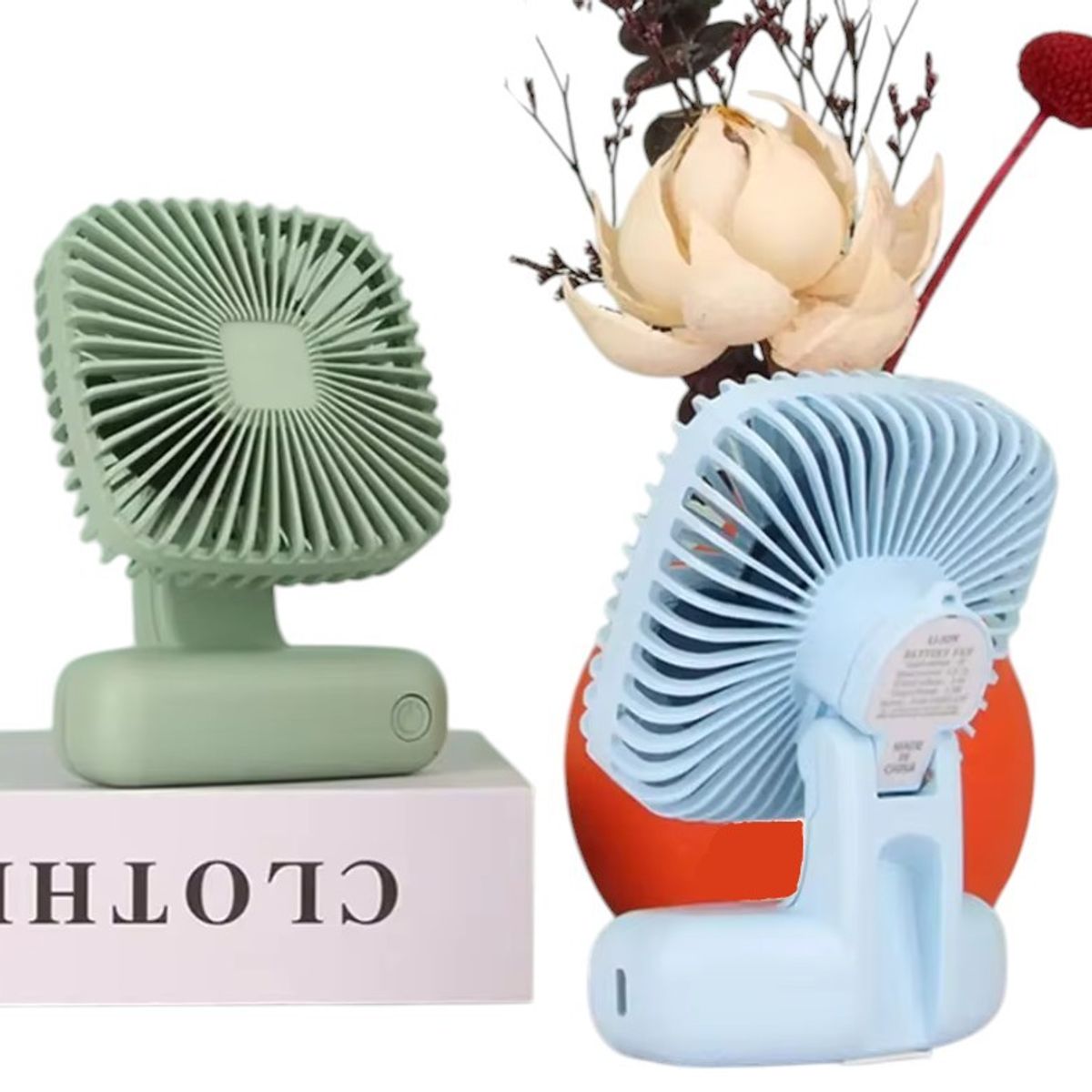 GENERICO - MINI VENTILADOR PORTATIL RECARGABLE DE MANO 3 VELOCIDADES