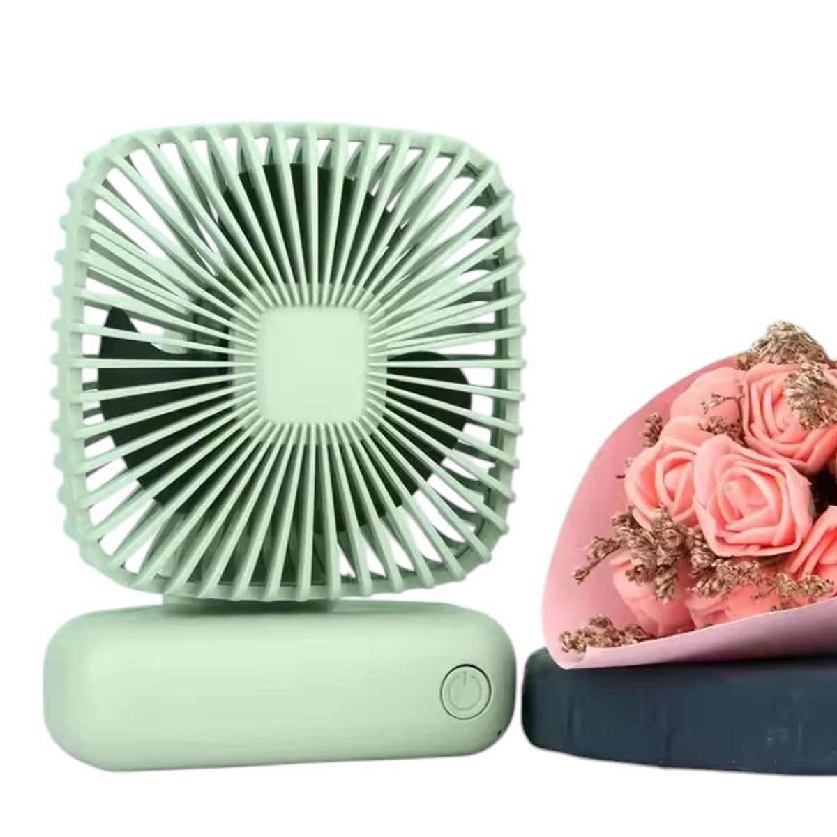 GENERICO - MINI VENTILADOR PORTATIL DE ESCRITORIO RECARGABLE 3 VELOCIDADES