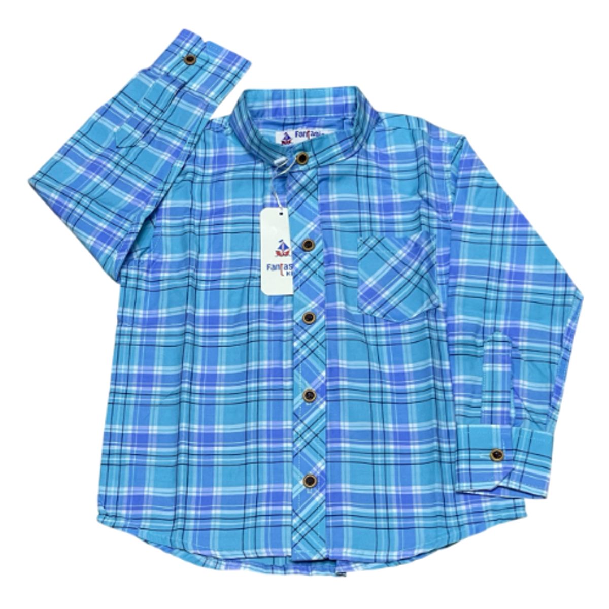 GENERICO - Camisa Niño Manga Larga Thiago 100% Algodón