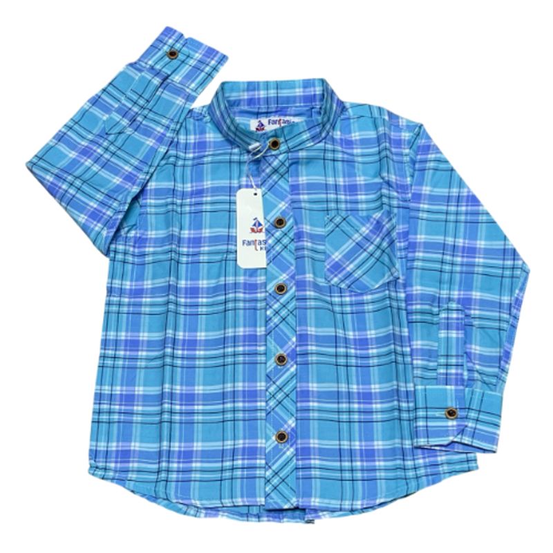 GENERICO - Camisa Niño Manga Larga Thiago 100% Algodón