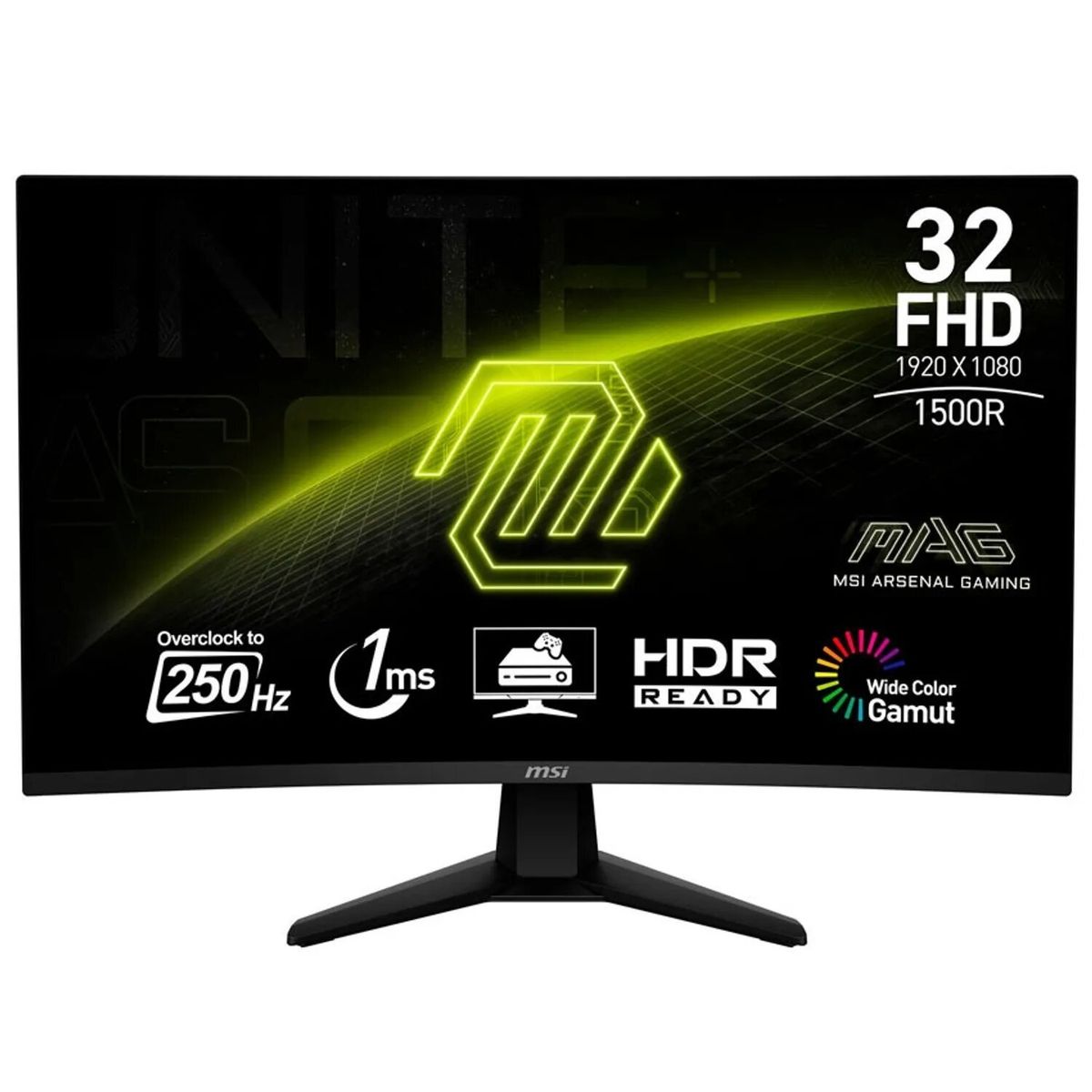 MSI - Monitor MSI MAG 32C6X 32 Curvo FHD 250Hz 1ms Adaptive-Sync HDMIDP