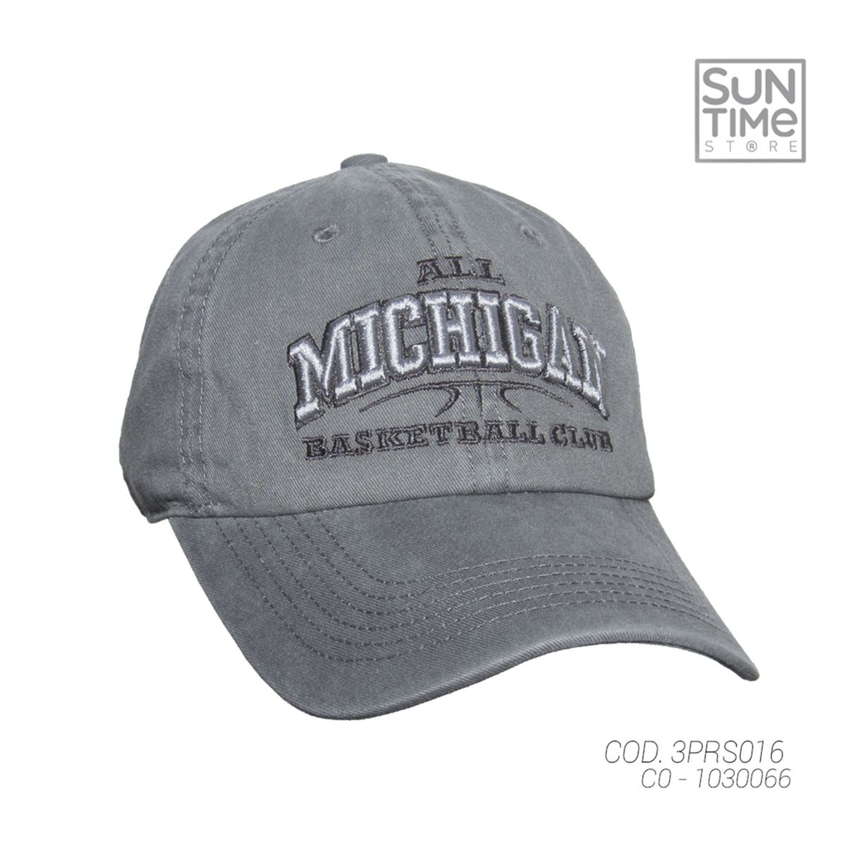 SUNTIME - GORRA PRELAVADA UNISEX 3PRS016 SUNTIME PLOMO SPORT 1030066