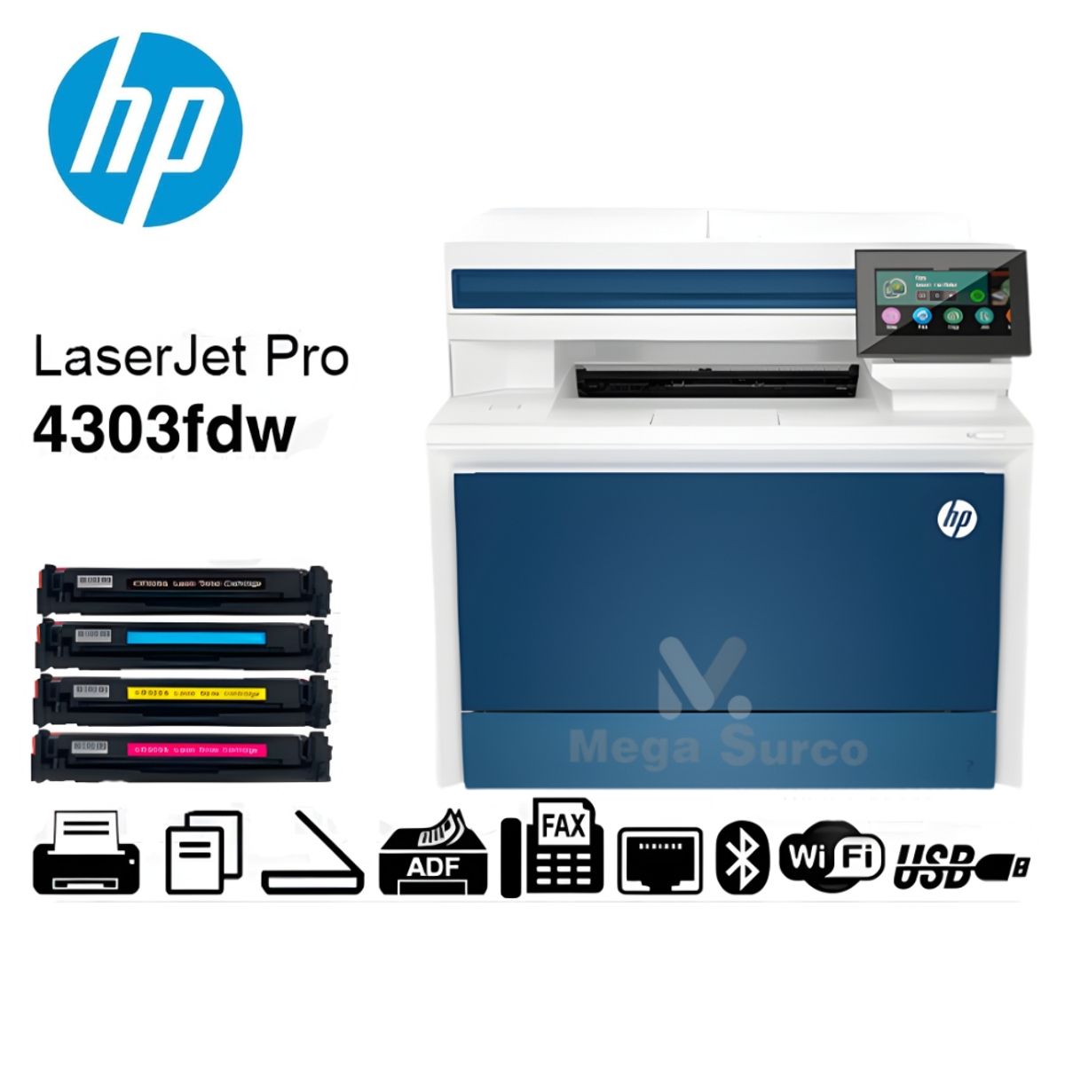HP - MULTIFUNCIONAL HP COLOR LASERJET PRO MFP 4303FDW PCSF