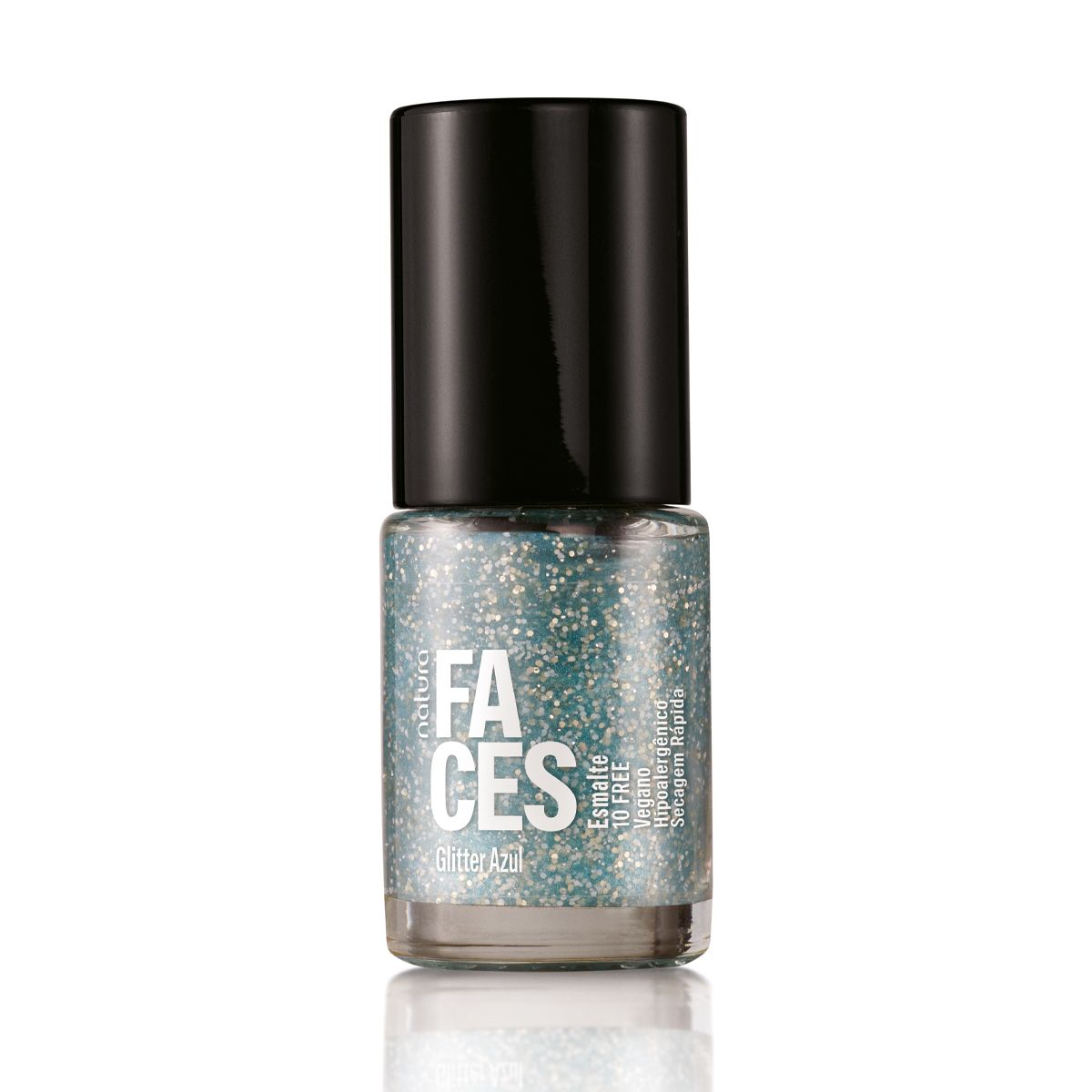 NATURA - Esmalte Faces Glitter azul Natura