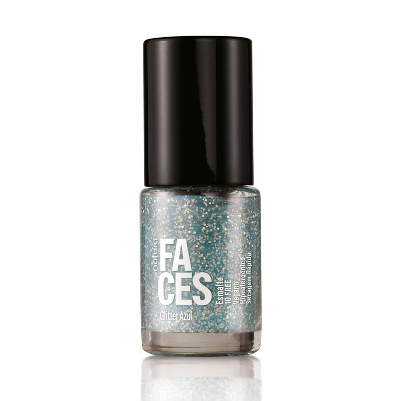 NATURA - Esmalte Faces Glitter azul Natura
