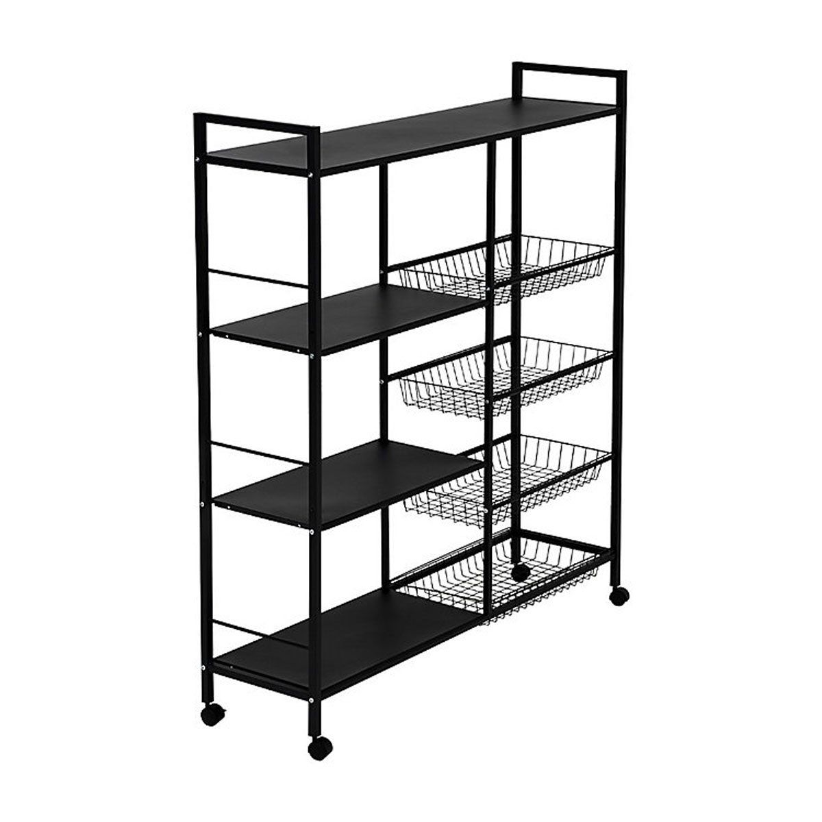 GRETAIL - Estante Organizador Verdulero Frutero Microondas 90cm 5 Niveles Ruedas MY010
