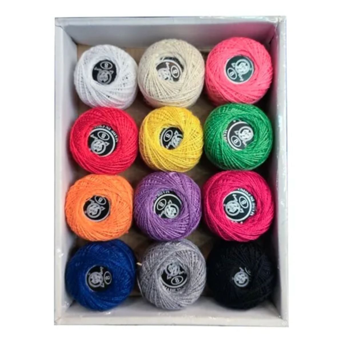 GENERICO - 12 Hilos Perlé Colores Pastel Hilo Para Bordar