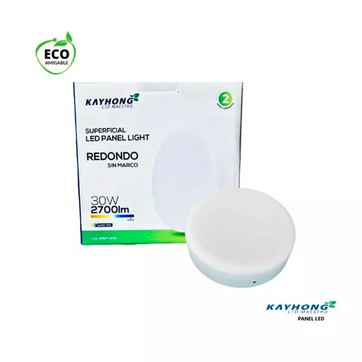 GENERICO - Panel Led Light 30W 2700Lm Luz Fría