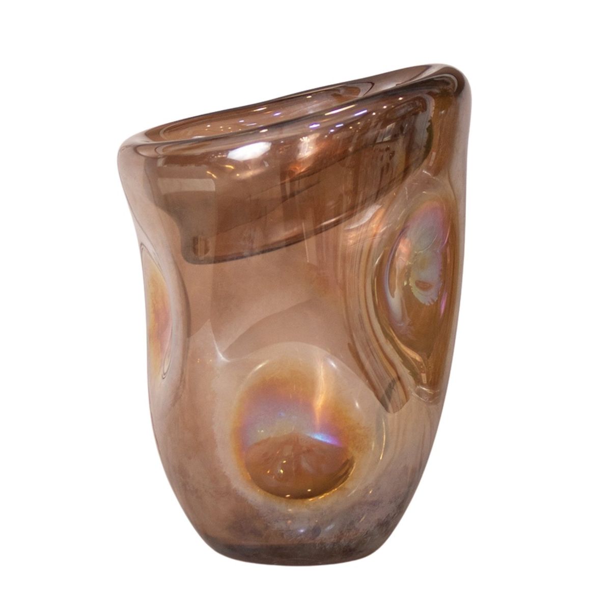 PANADECOR - Florero 255cm de Vidrio Estilo Murano Konceptos