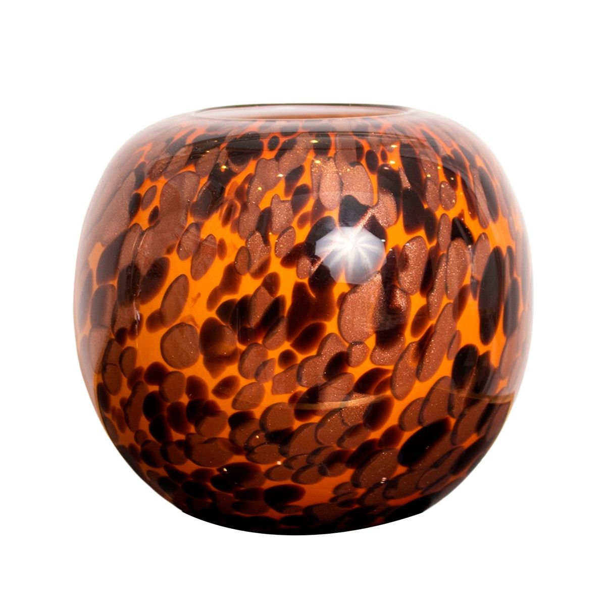 PANADECOR - Florero 18cm de Vidrio Estilo Murano Konceptos