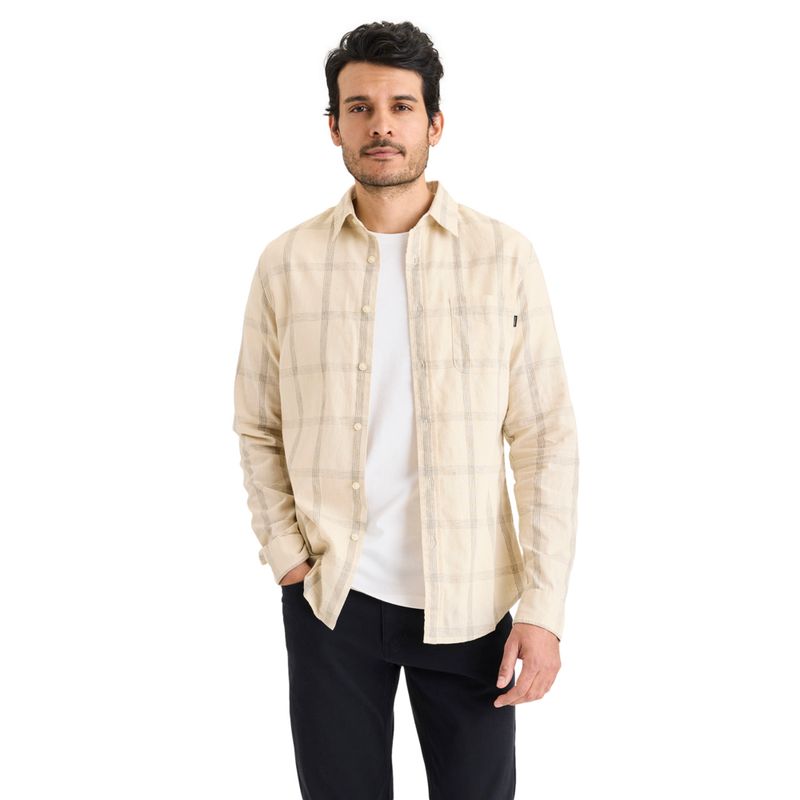 DOCKERS - Camisa Hombre Original Slim Fit Beige Dockers