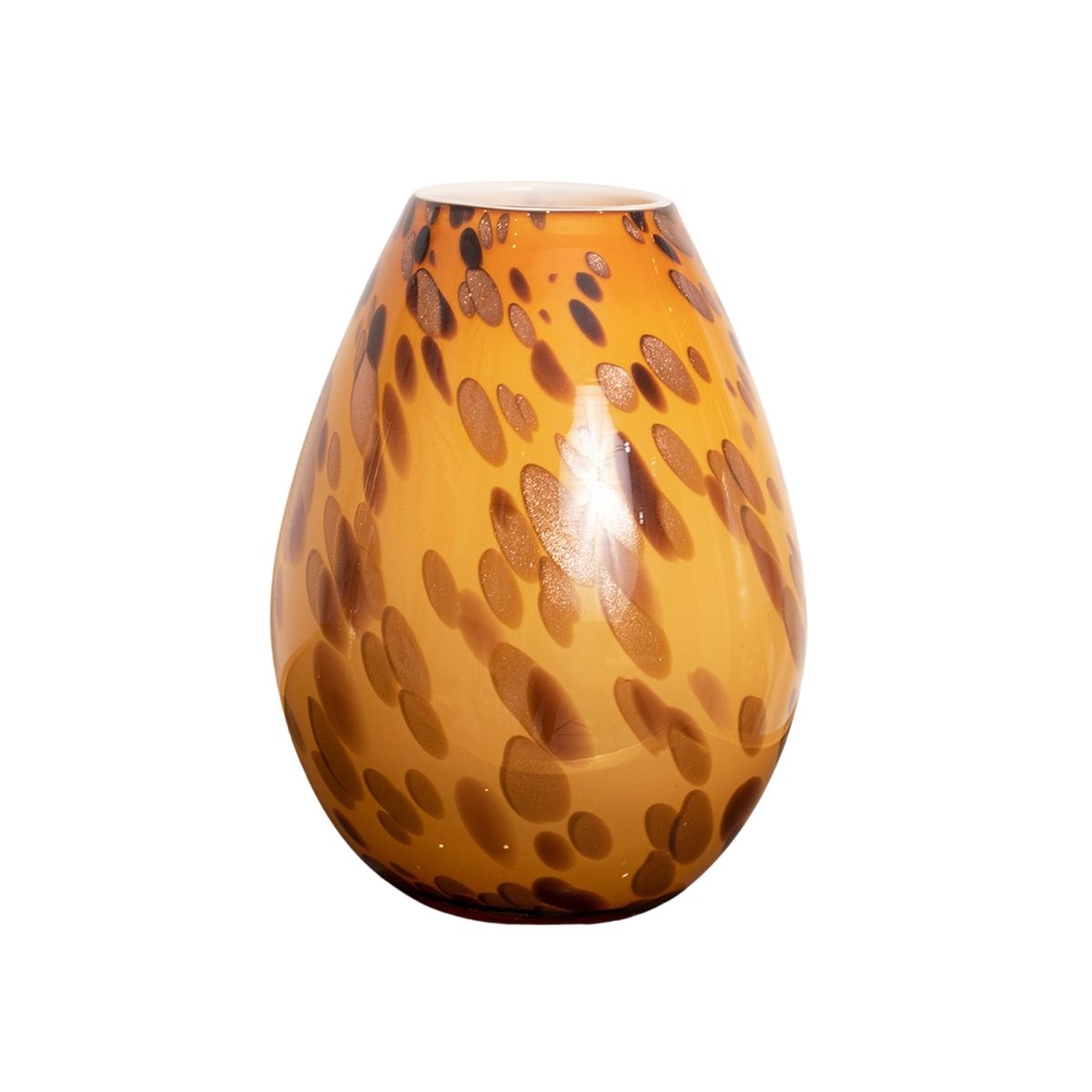 PANADECOR - Florero 21cm de Vidrio Estilo Murano Konceptos