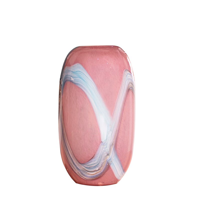 PANADECOR - Florero 27cm de Vidrio Estilo Murano Konceptos