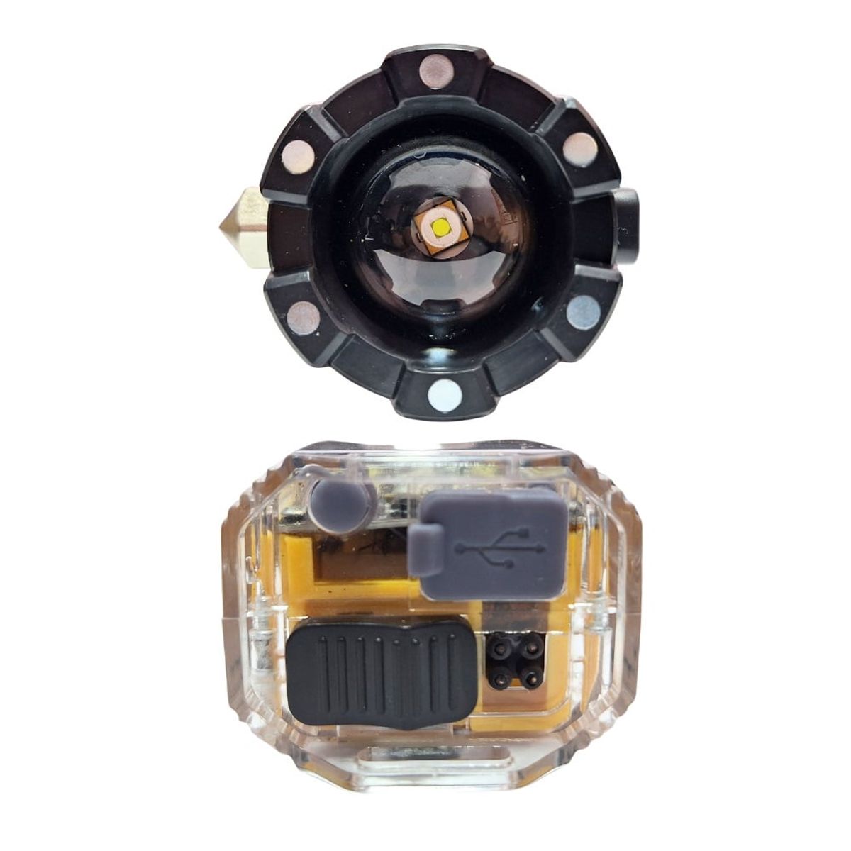 CAFINI - Linterna De Mano 50w Recargable Multifuncional  Cafini