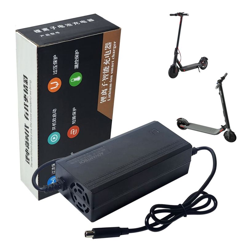 ADVANTECH - Cargador de 42V 2A Para Scooter Eléctrico Xiaomi Ninebot